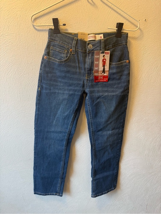 Levi's Other - Levi’s 514 Straight Fit Jeans Boys Sz 8 24x25 NWT Stretch Denim Adjustable Waist